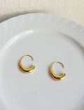 Women's snake design fashion earrings in gold or silver electroplated alloy
