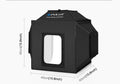 40cm foldable LED photo light box with 600D nylon cloth, 5500K and Ra>95, for small product photography