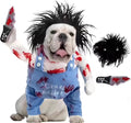 Pet costume bloody doll design polyester whole clothes for Halloween and Christmas