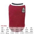 Silver gradual layer college style knitted cat winter sweater in blue duck colour