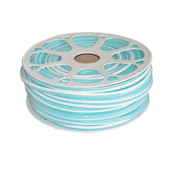 Flexible silicone neon light bar showing 8mm width and colour options