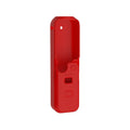 Black silicone protective sleeve for a PTZ camera body, shown alongside red and orange versions.