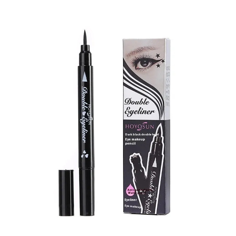 Love Seal liquid eyeliner pen with options for Five pointed star, Flowers, Love, and Moon.