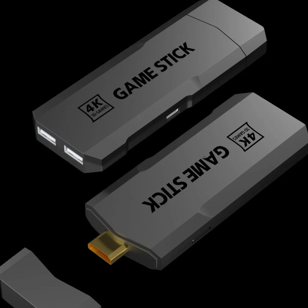 HD Home TV Game Console showing compact 16cm design with wireless controller and HDMI cable