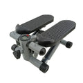 Silver grey hydraulic waist slimming pedal machine for home fitness