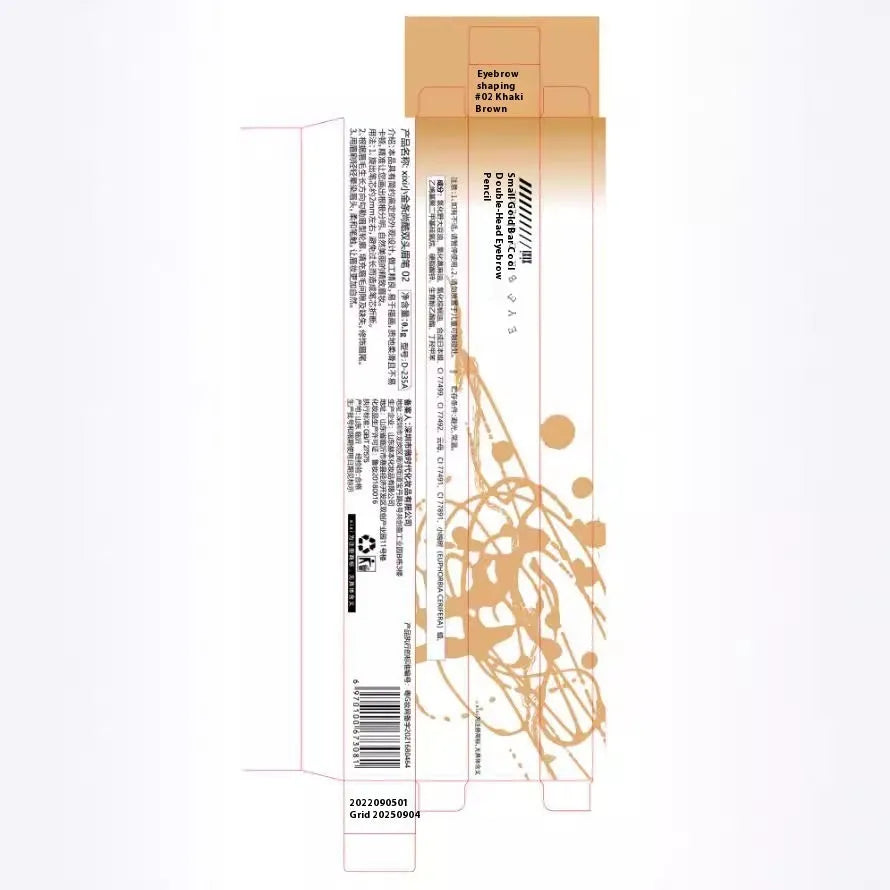 Small Gold Chopsticks ultra-fine eyebrow pencil in five colour options for precise brow definition