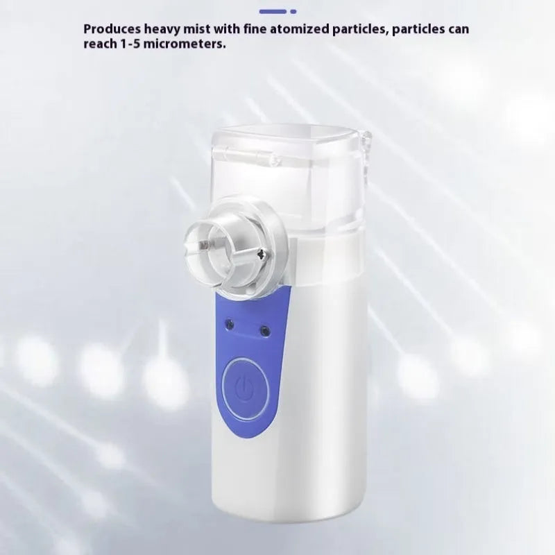 USB handheld columnar nebuliser with 0.5L water tank for quiet drug atomisation below 36dB
