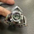Alloy fingertip gyro decompression toy in silver and colourful finish options