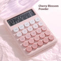Dopamine gradient colour desk calculator with 12-digit display showing calculation results
