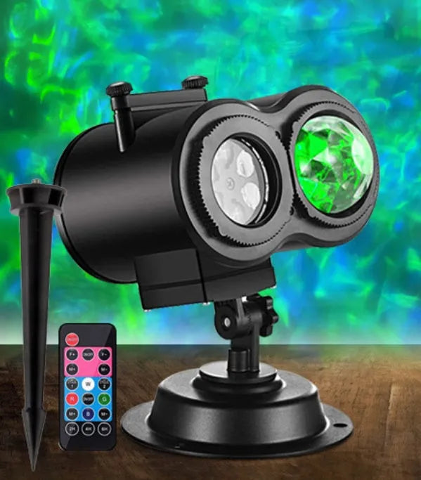 Outdoor waterproof double tube animated water pattern LED light with IP65 rating