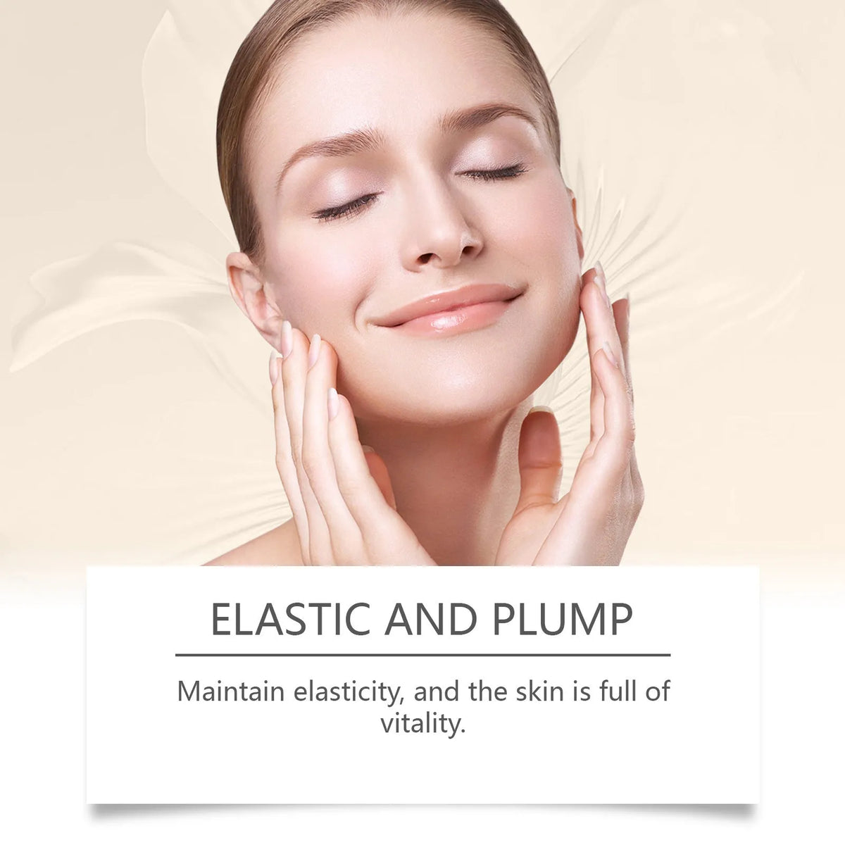30ml collagen firming care solution bottle measuring 2.8 x 2.8 x 10.3 cm with hyaluronic acid