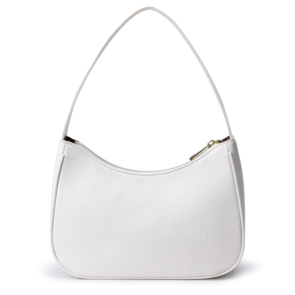 Retro style waterproof PU shoulder bag with an adjustable strap, shown in a selected colour.
