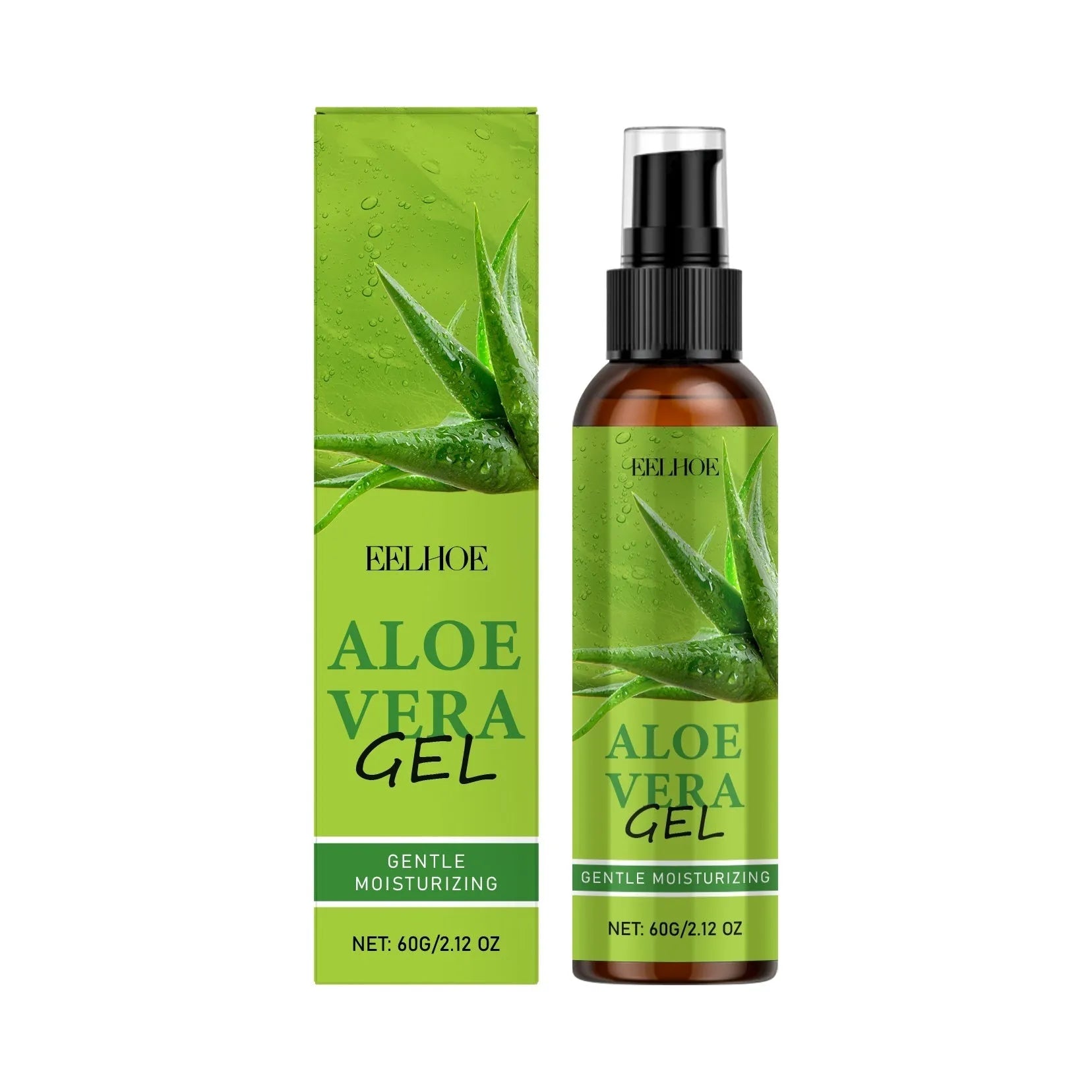 Aloe vera gel in 60g size with hydrating formula for skincare