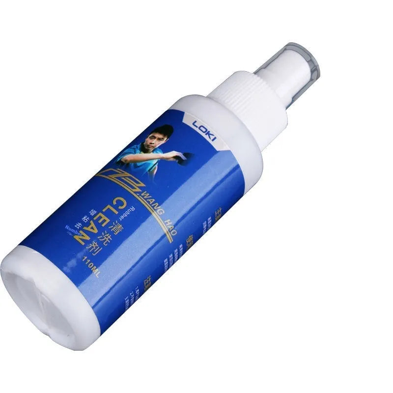 110ml table tennis rubber cleaning agent bottle with sponge applicator for paddle maintenance