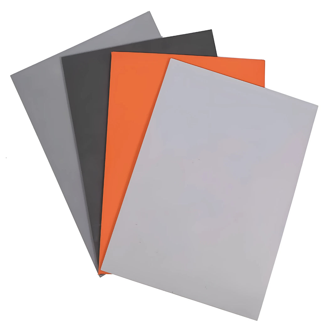 Dark gray and light gray A4 laser engraving pad, 2.3mm thick, 210mm x 297mm.