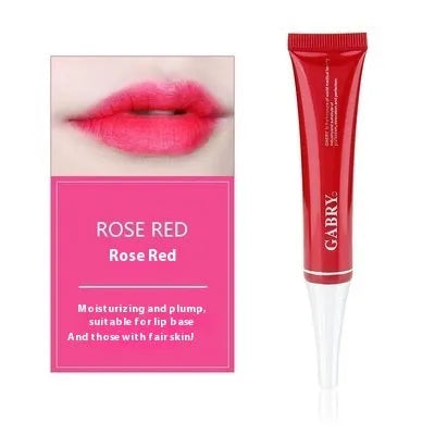 Vermilion waterproof lip gloss in five colour shades including bright rose red and orange red