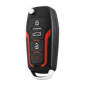 Red and frosted black car alarm system with remote controls for 3000m vehicle security