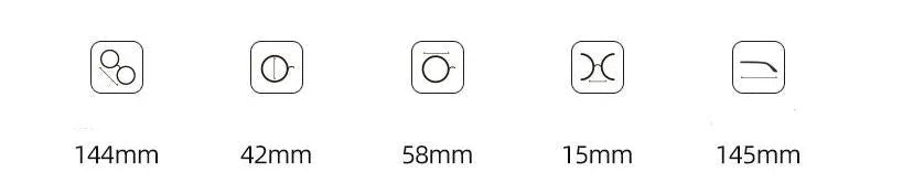 Full frame anti-blue light myopia glasses for men with PC lens, TR90 square retro frame, available in C1 C1.1 C1S C22 C5