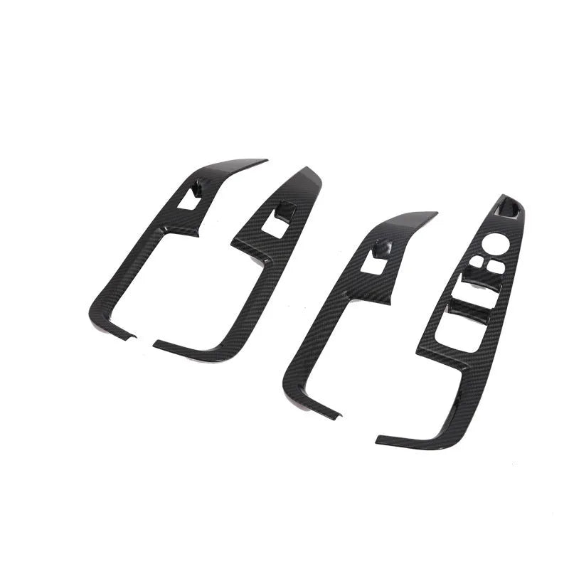 Black ABS plastic cup holder decoration for 2019 BMW X5 central control panel
