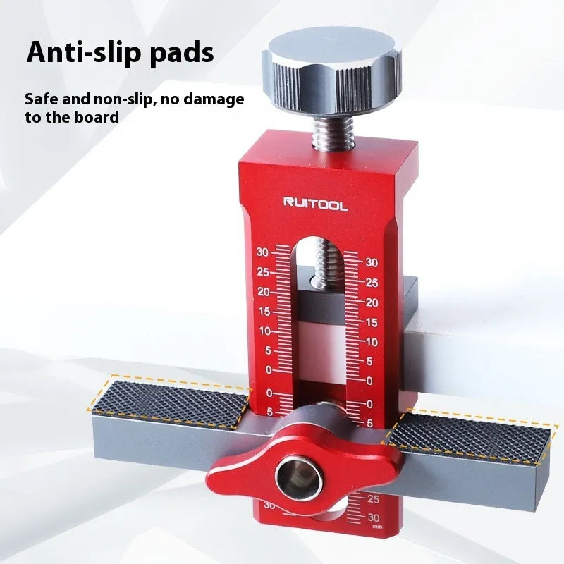 Aluminium alloy cabinet door installation tool with 10mm diamond drill guide for woodworking projects