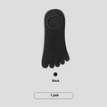 Five-finger men's invisible socks in modal fabric, showing non-slip design and colour options for summer