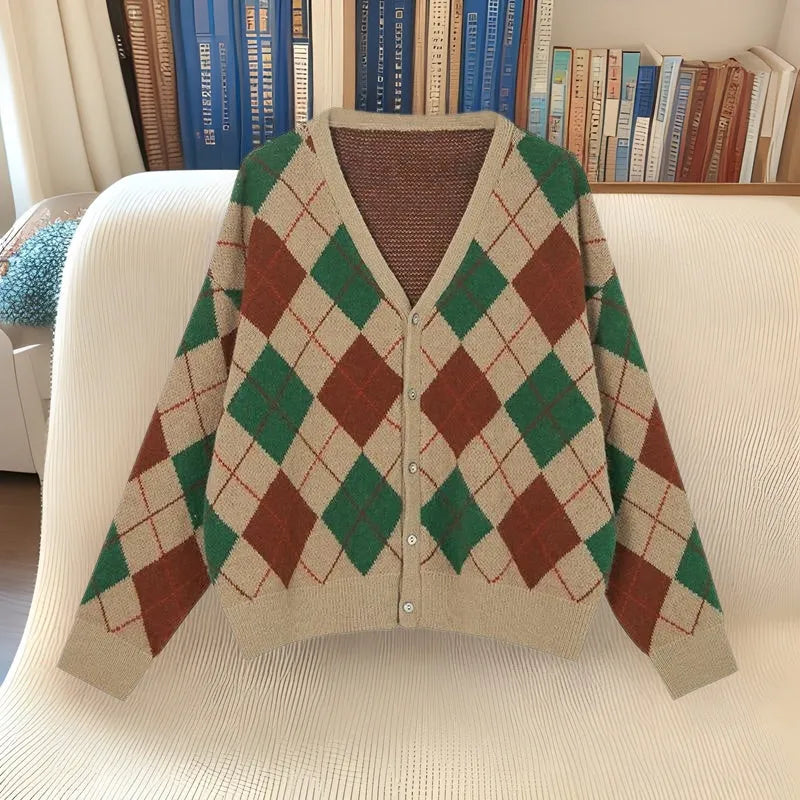 Japanese Korean casual cardigan in acrylic knit with macaron colours and free size fit