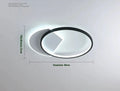 Nordic minimalist ceiling lamp in black or gold finish with adjustable colour temperature lighting