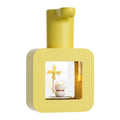 Yellow Pet Cube automatic soap dispenser with unicorn design and touchless sensor for foam handwashing