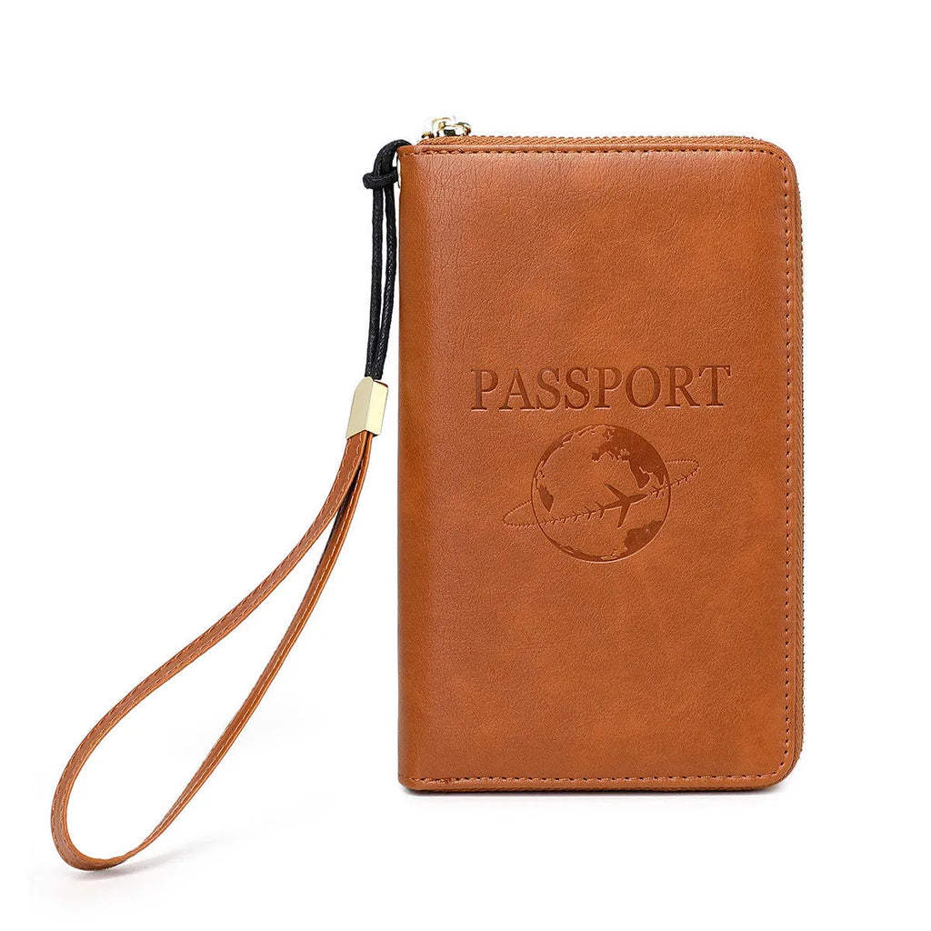 Multifunctional travel document package in various colours with waterproof and anti-theft features