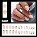 Black and white frosted manicure set with plastic wearable armour for DIY nail art