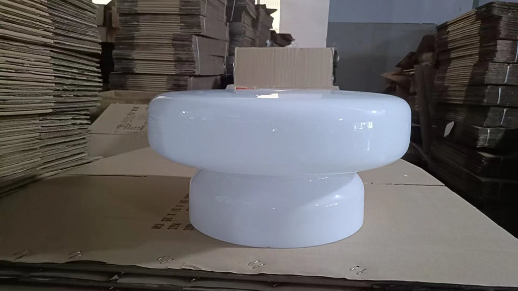 Modern glass chandelier ceiling light with 36cm square dimensions