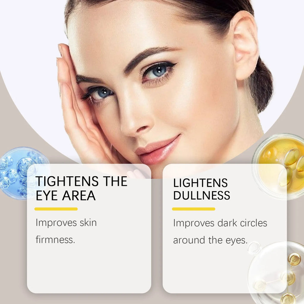 20g tube of Caffeine Firming Eye Cream with coffee extract and hyaluronic acid for the under-eye area.