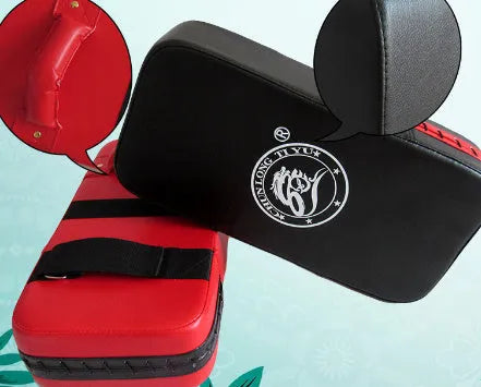 Square red taekwondo foot target for martial arts training measuring 40x20x10cm