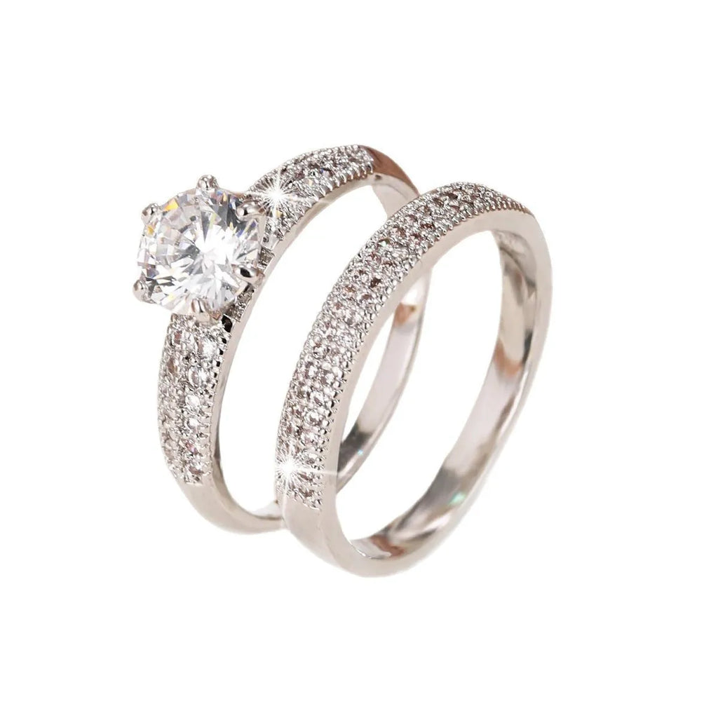 Copper geometric hollow ring with electroplated zirconium finish in multiple colour options