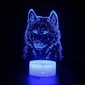 White-based LED desk lamp with colour-changing acrylic board and touch/remote controls