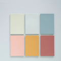 Pack of large 12cm x 8cm sticky notes in six different colours, 150 sheets total