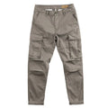 Men's solid-colour cotton work trousers with multiple pockets in cropped length