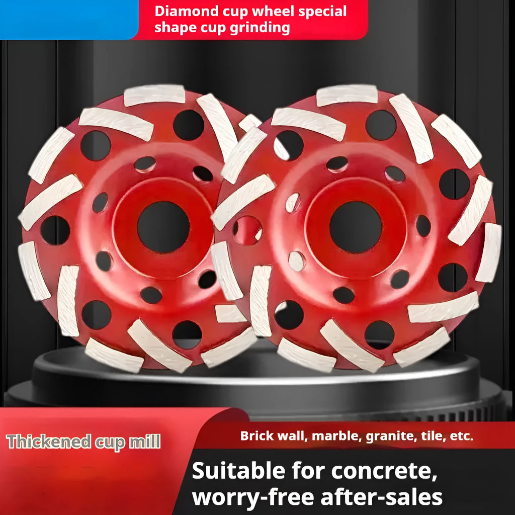 5-inch diamond shaped bowl grinding plate 125mm for concrete wall marble granite stone processing