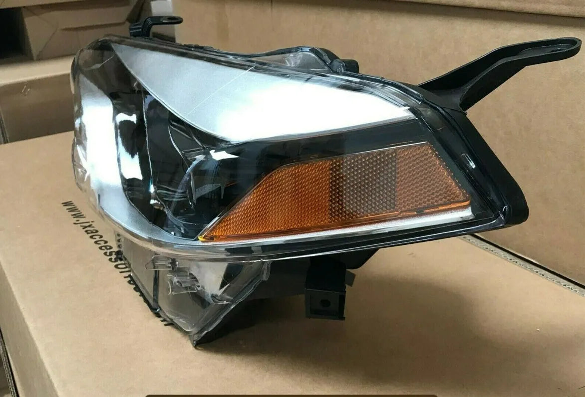 Halogen headlight assembly for 2014-2015 Toyota Corolla with polycarbonate lens and 55W bulb