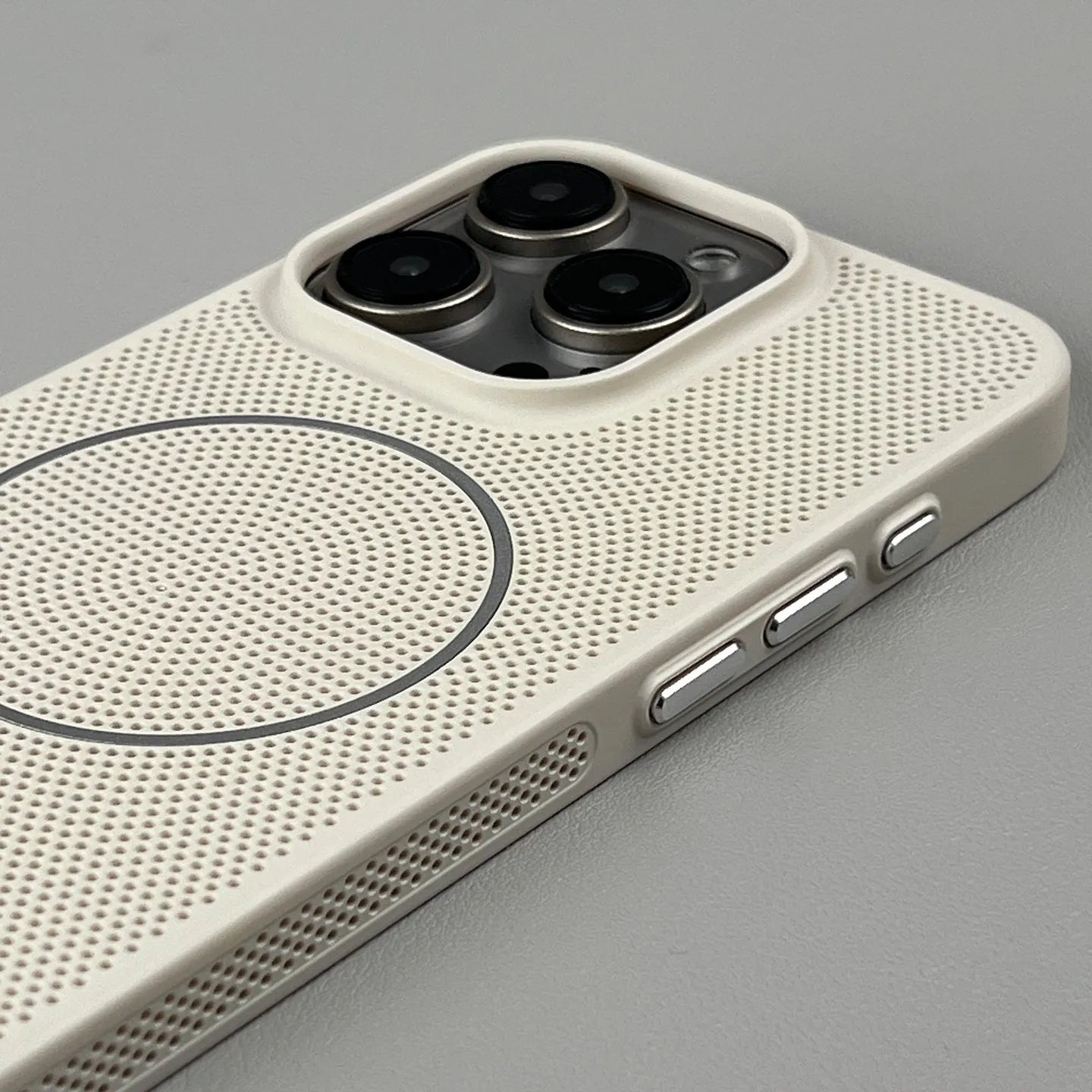 Thin frosted magnetic phone case for iPhone in multiple colours, showing shockproof and heat dissipating design.