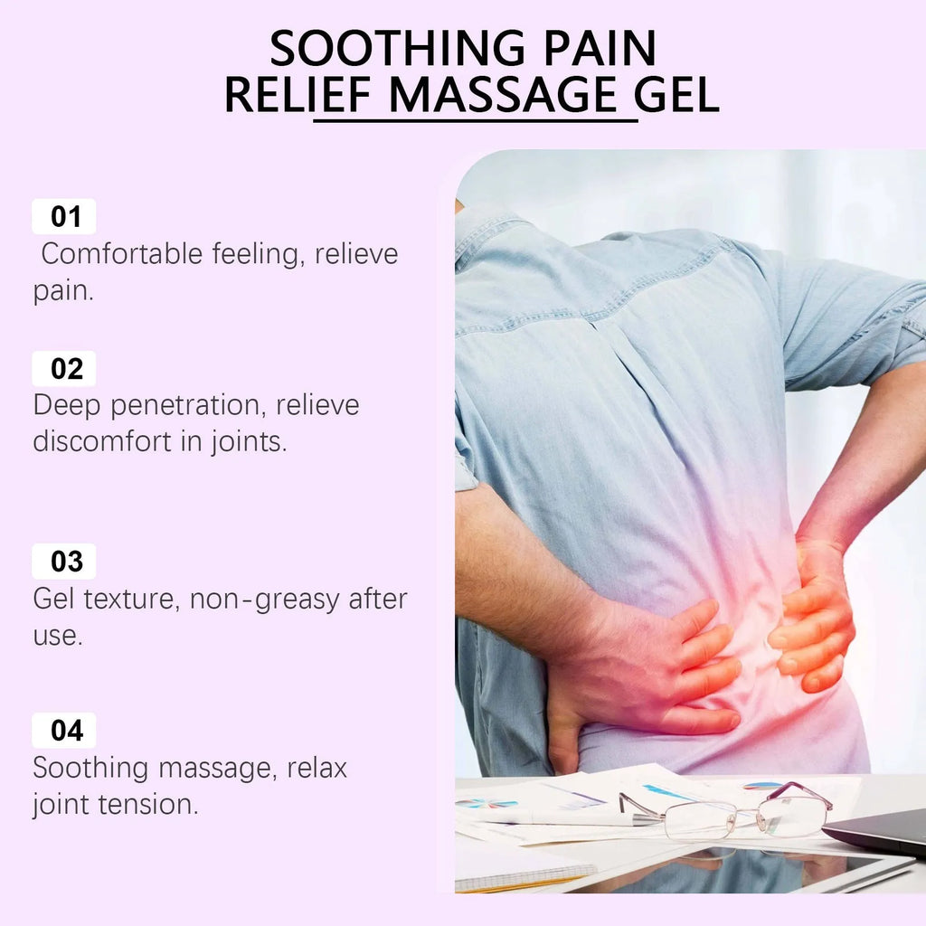 100g tube of body massage gel for joint, knee, and elbow care with targeted application