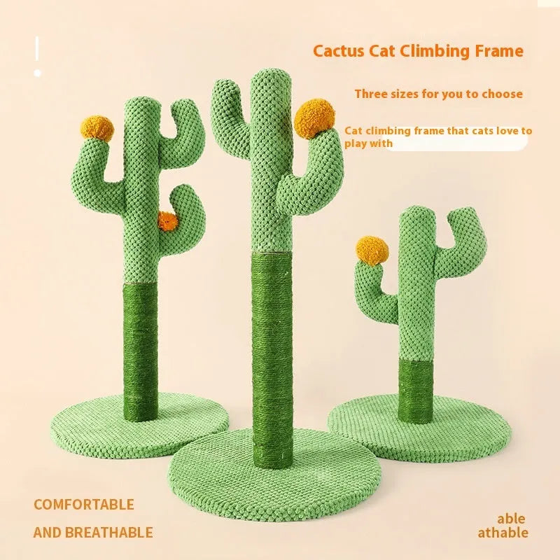 Masson cactus cat scratch board with 50x30cm sisal scratching surface and climbing frame design for cats