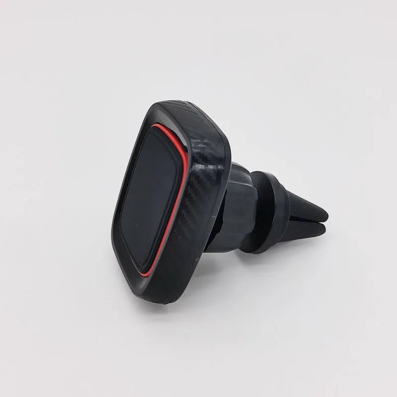 Hose black car air vent phone holder with long brush mount on vehicle vent.
