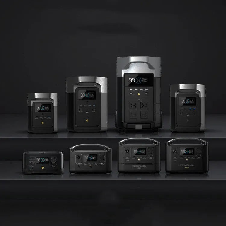 RIVER Pro 720Wh portable power station with multiple output ports and charging cables