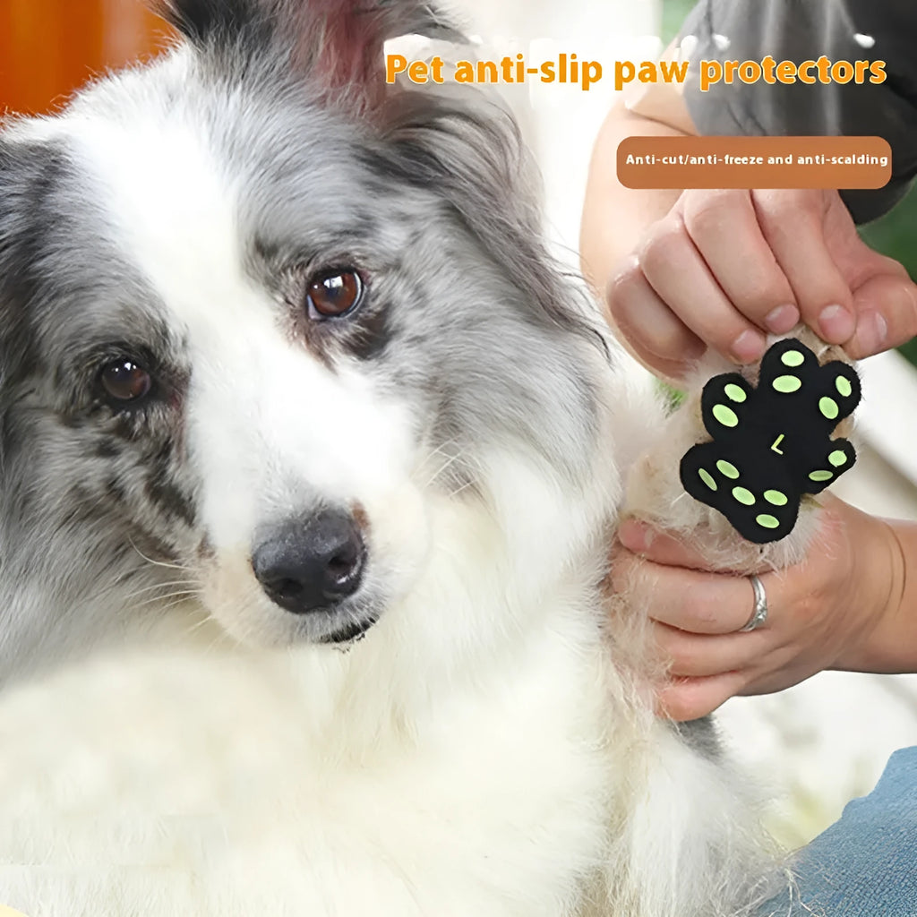 Breathable invisible claw pad footstickers for dog walking protection in silicone cloth material