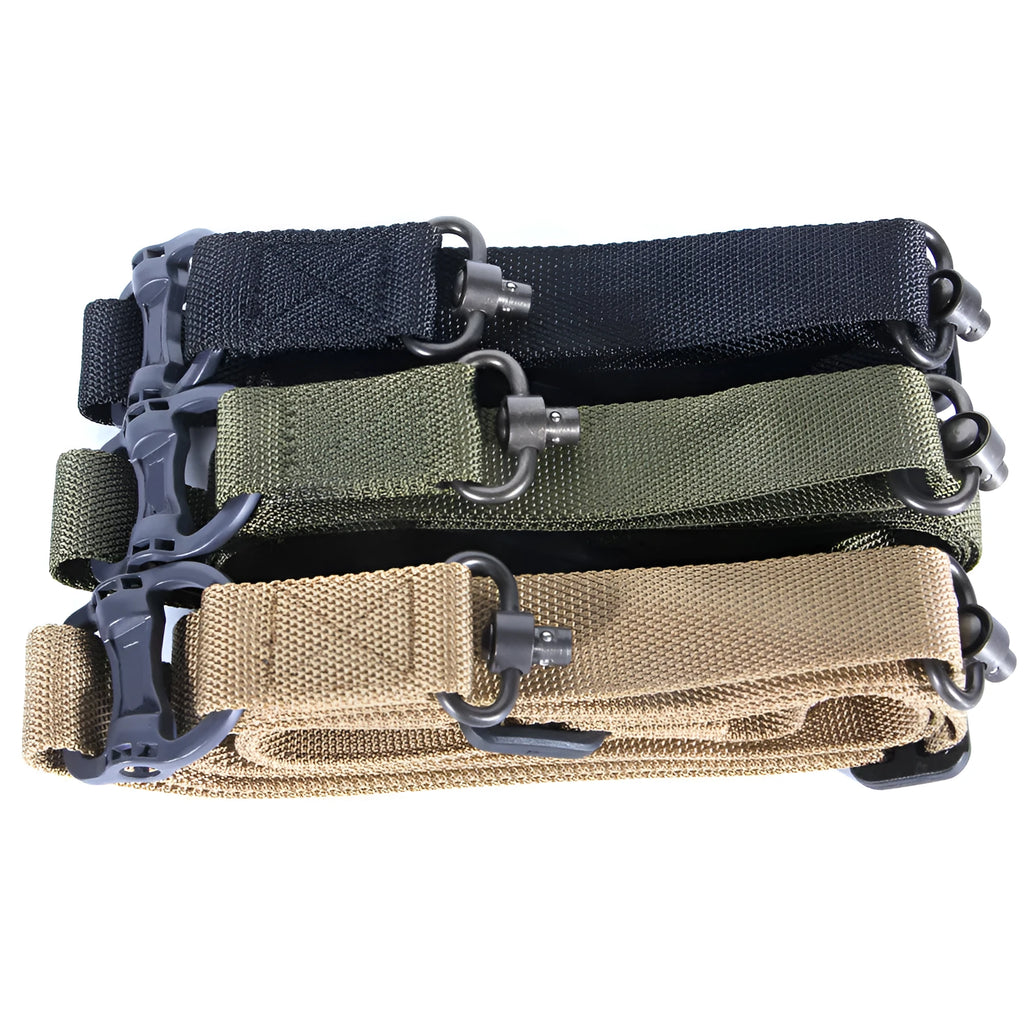 MS4 tactical nylon multifunctional strap rope in black colour showing 150 cm length