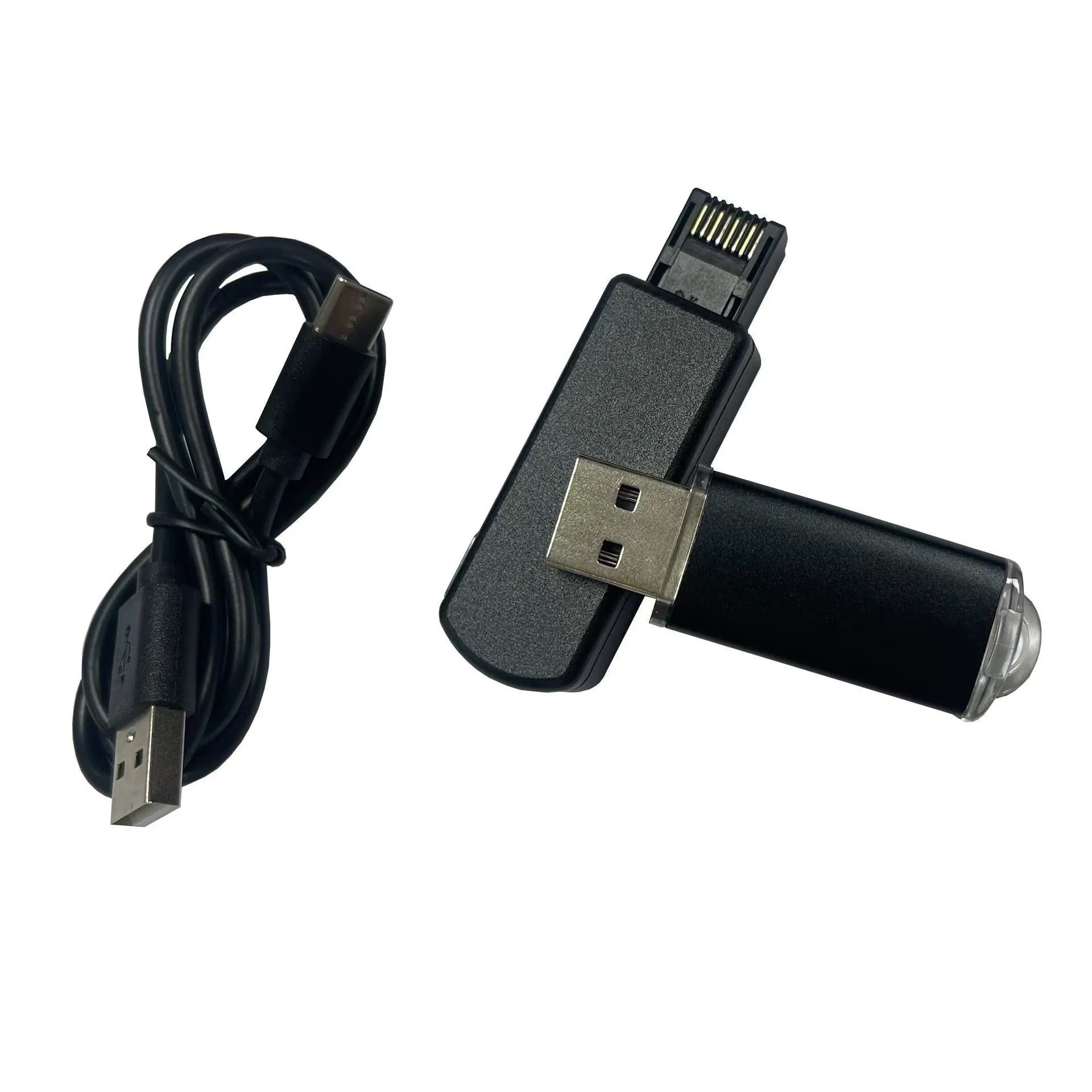 Black JB Tool USB adapter for PlayStation 4 system version switching with Ethernet port.