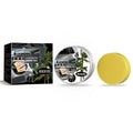 Car coating wax block and sponge for paint renovation and protection