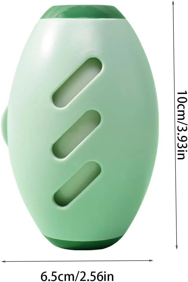 Green washable reusable gel lint roller ball with 4.5cm diameter for pet hair removal from clothes and furniture