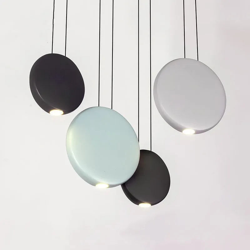 Cosmos Chandelier round bar resin LED ceiling light with adjustable height